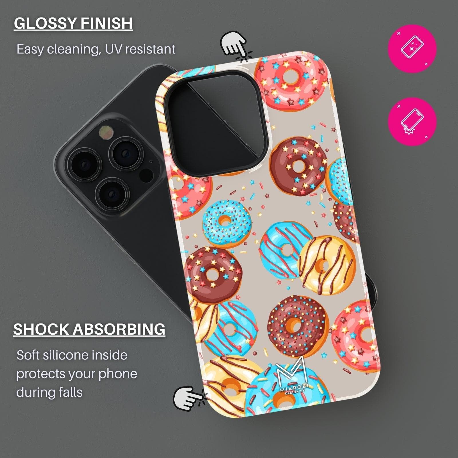 Donut Party (Latte) Phone Case - Miarobi Design By