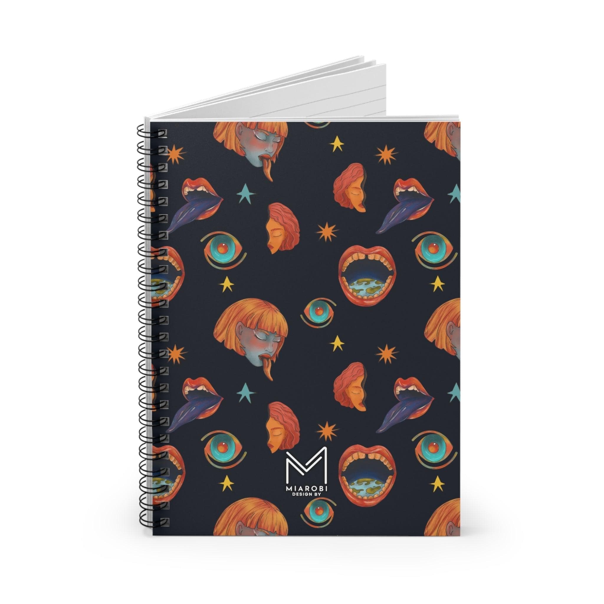 Eye Of The Universe Spiral Notebook - Miarobi Design By