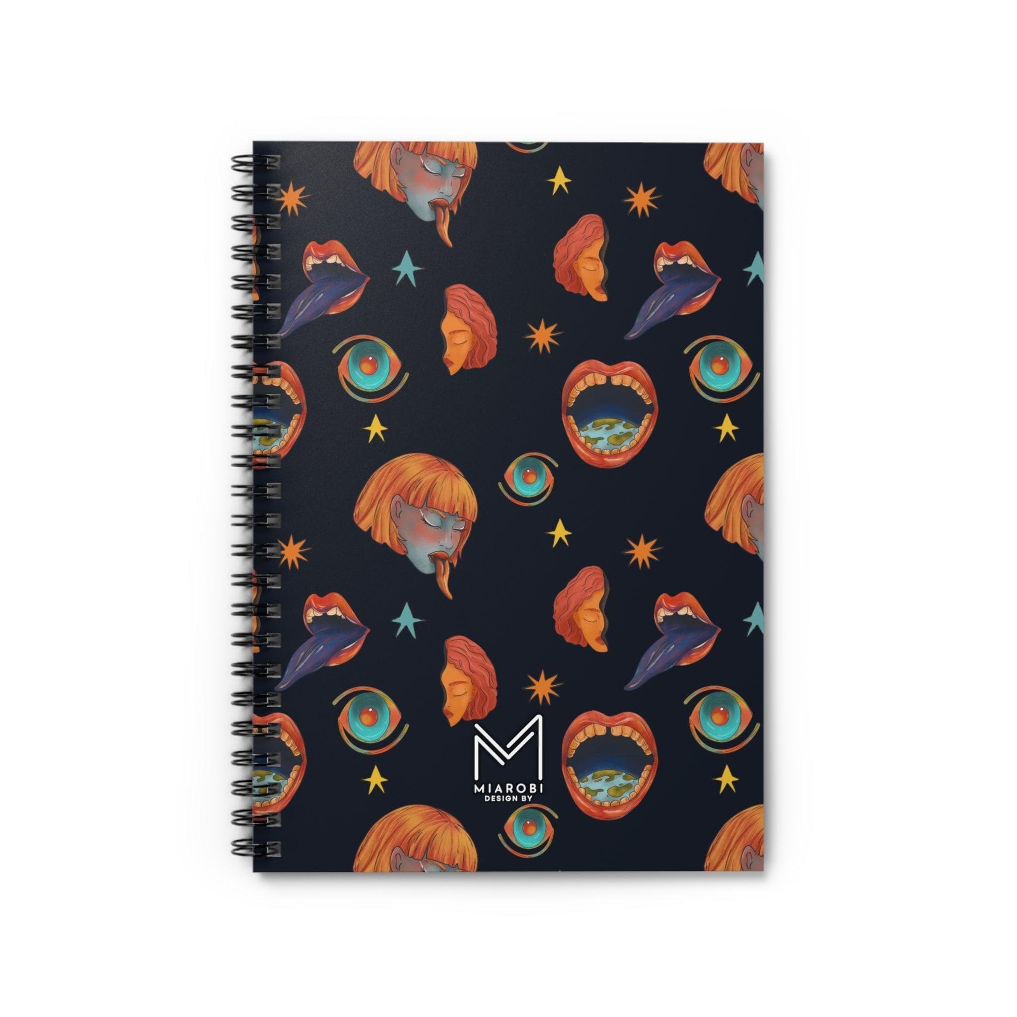 Eye Of The Universe Spiral Notebook - Miarobi Design By