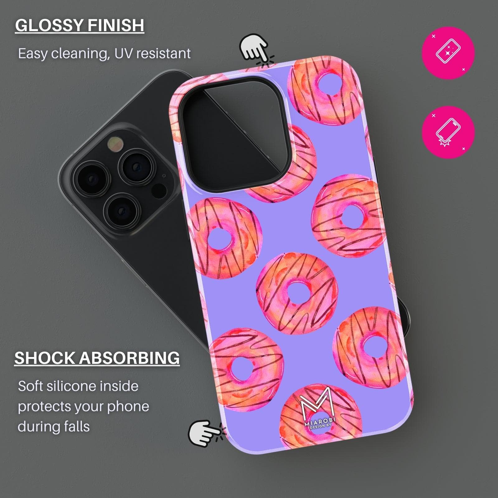 Glazed & Gooey (Purple) Phone Case - Miarobi Design By