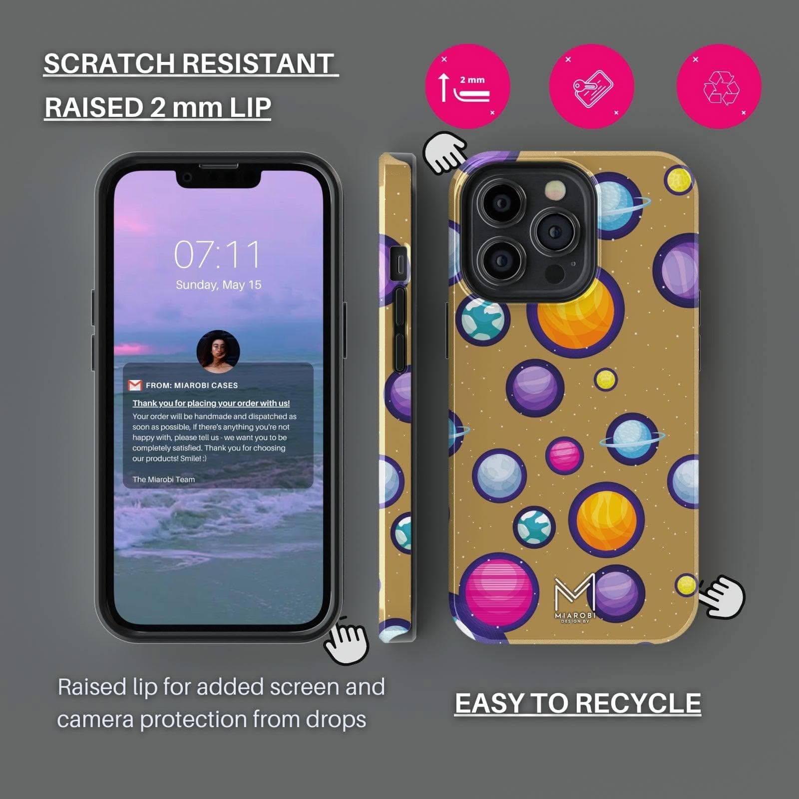 Lunar Glow (Gold) Phone Case - Miarobi Design By