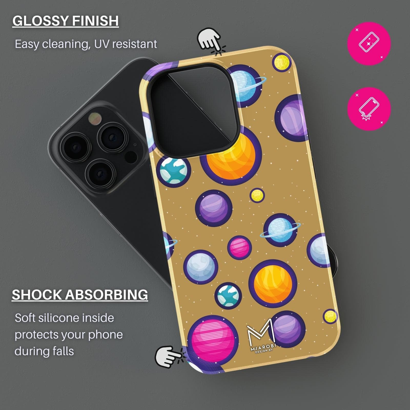 Lunar Glow (Gold) Phone Case - Miarobi Design By