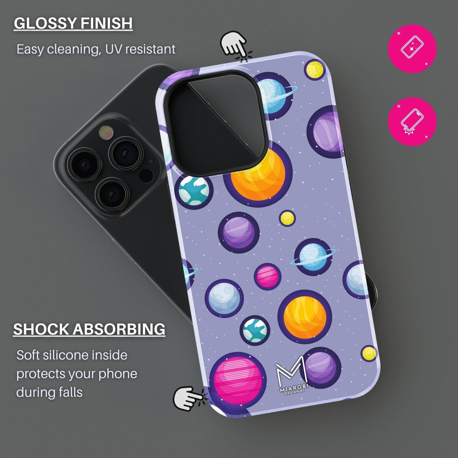 Lunar Glow (Purple) Phone Case - Miarobi Design By