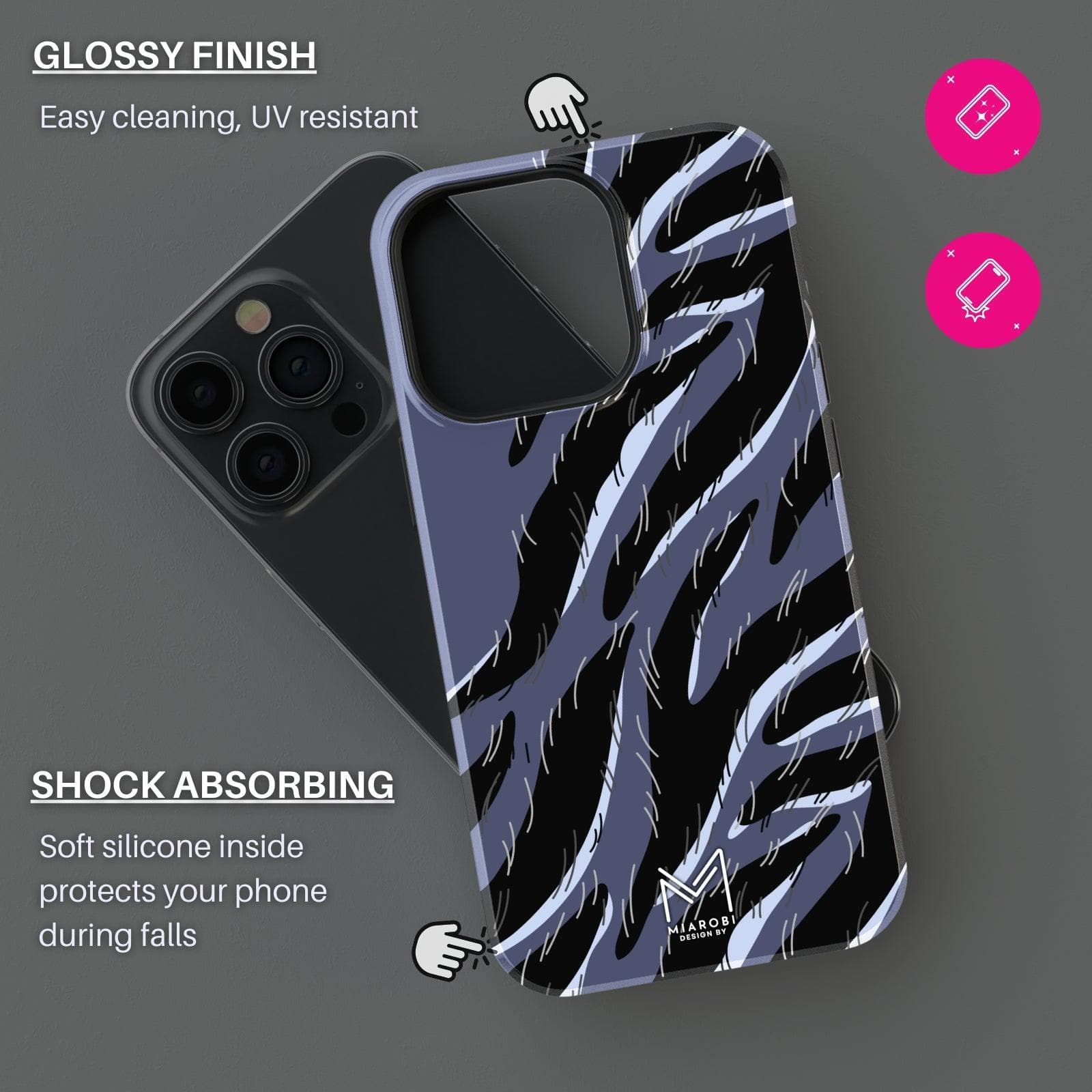 Mesmerize Them Hypnotic (Blue) Phone case - Miarobi Design By