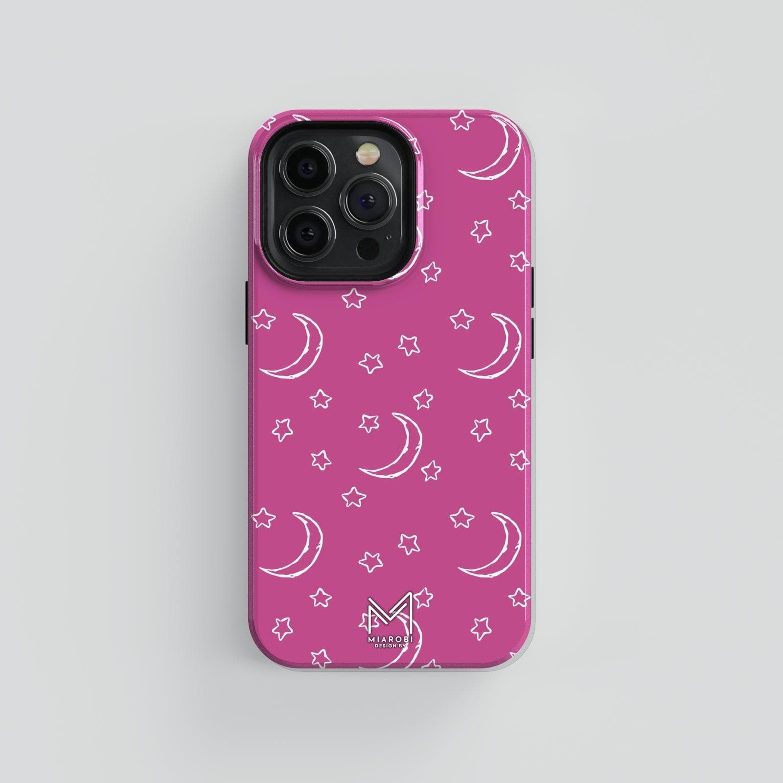 Moon & Stars (Pink) Phone Case - Miarobi Design By