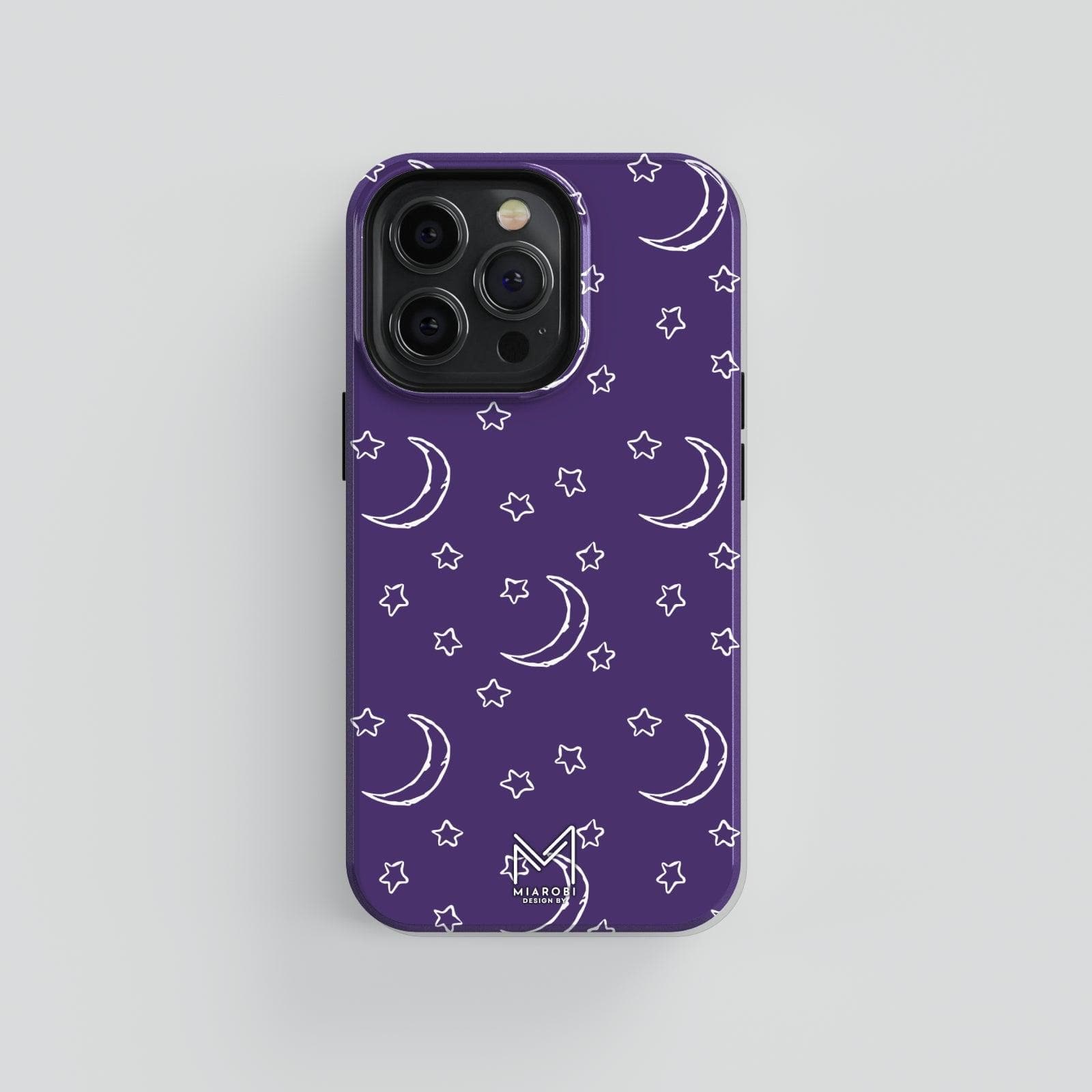 Moon & Stars (Purple) Phone Case - Miarobi Design By