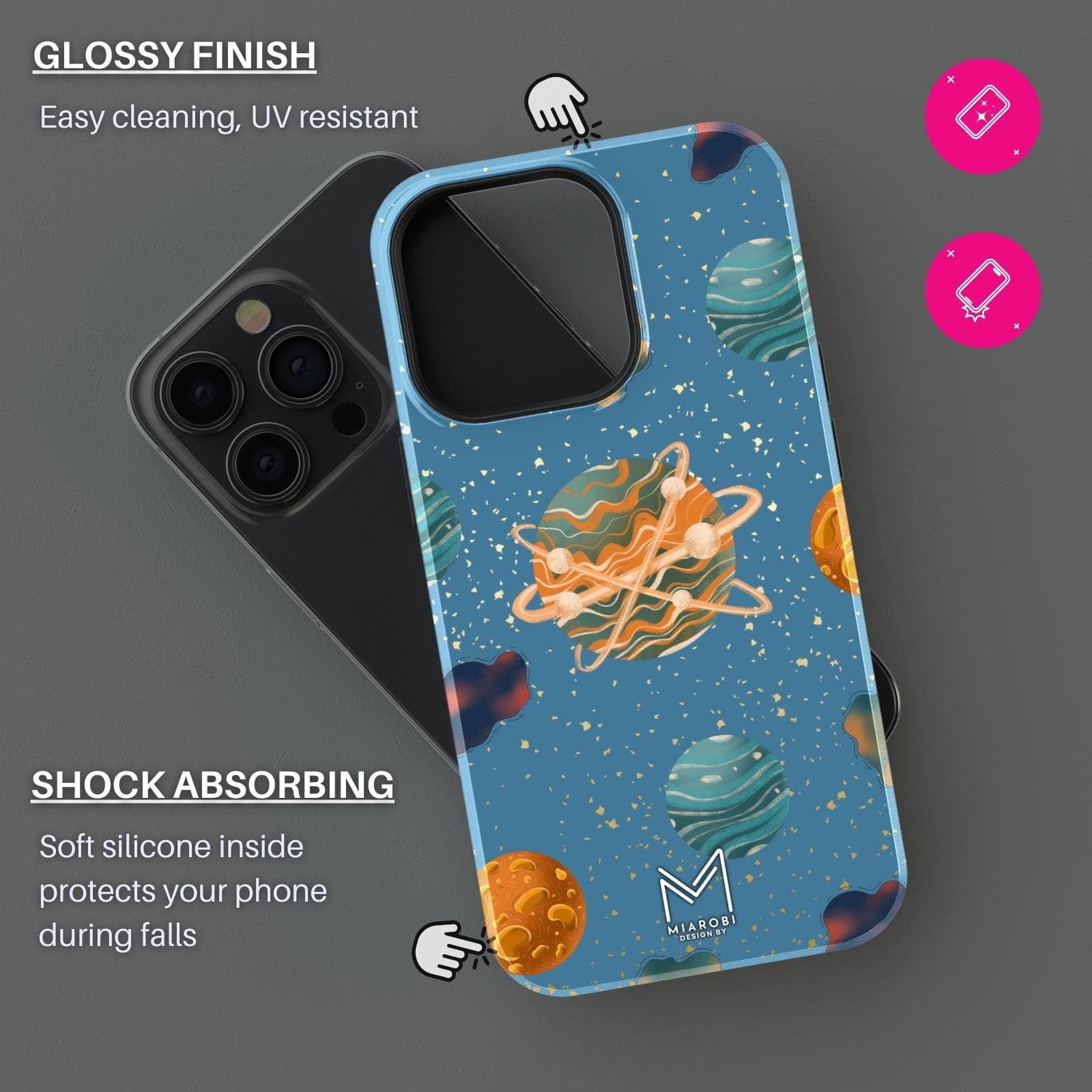 Moonstruck Wonder (Blue) Phone Case - Miarobi Design By