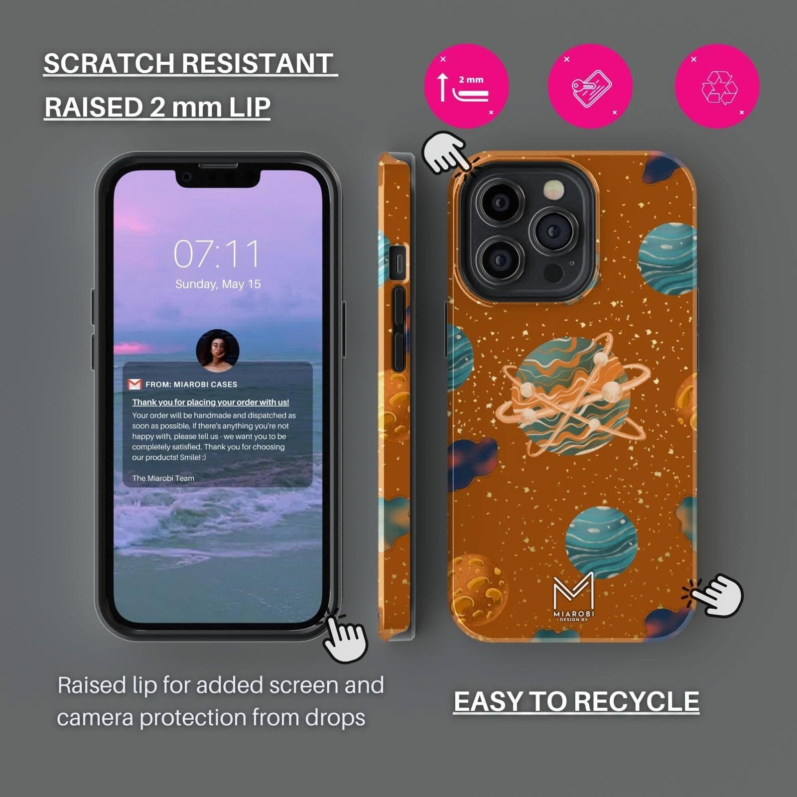 Moonstruck Wonder (Bronze) Phone Case - Miarobi Design By