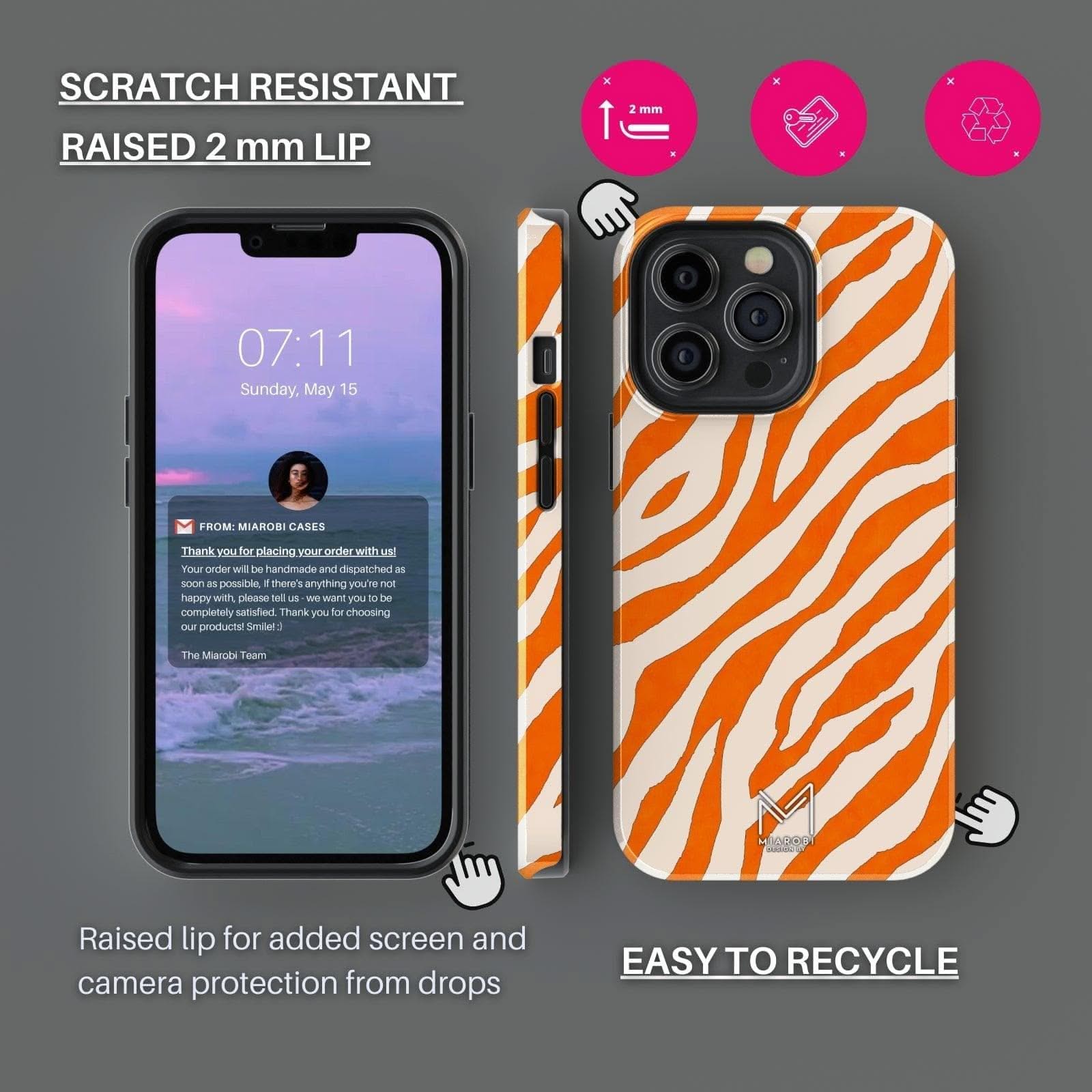 Natures Beauty Zebra Wildlife Phone Case - Miarobi Design By