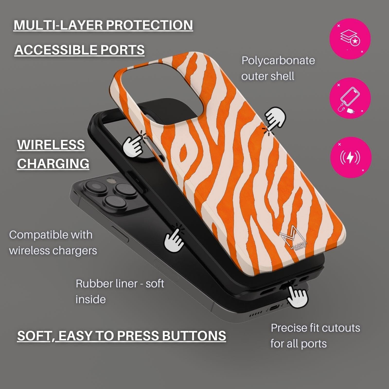 Natures Beauty Zebra Wildlife Phone Case - Miarobi Design By