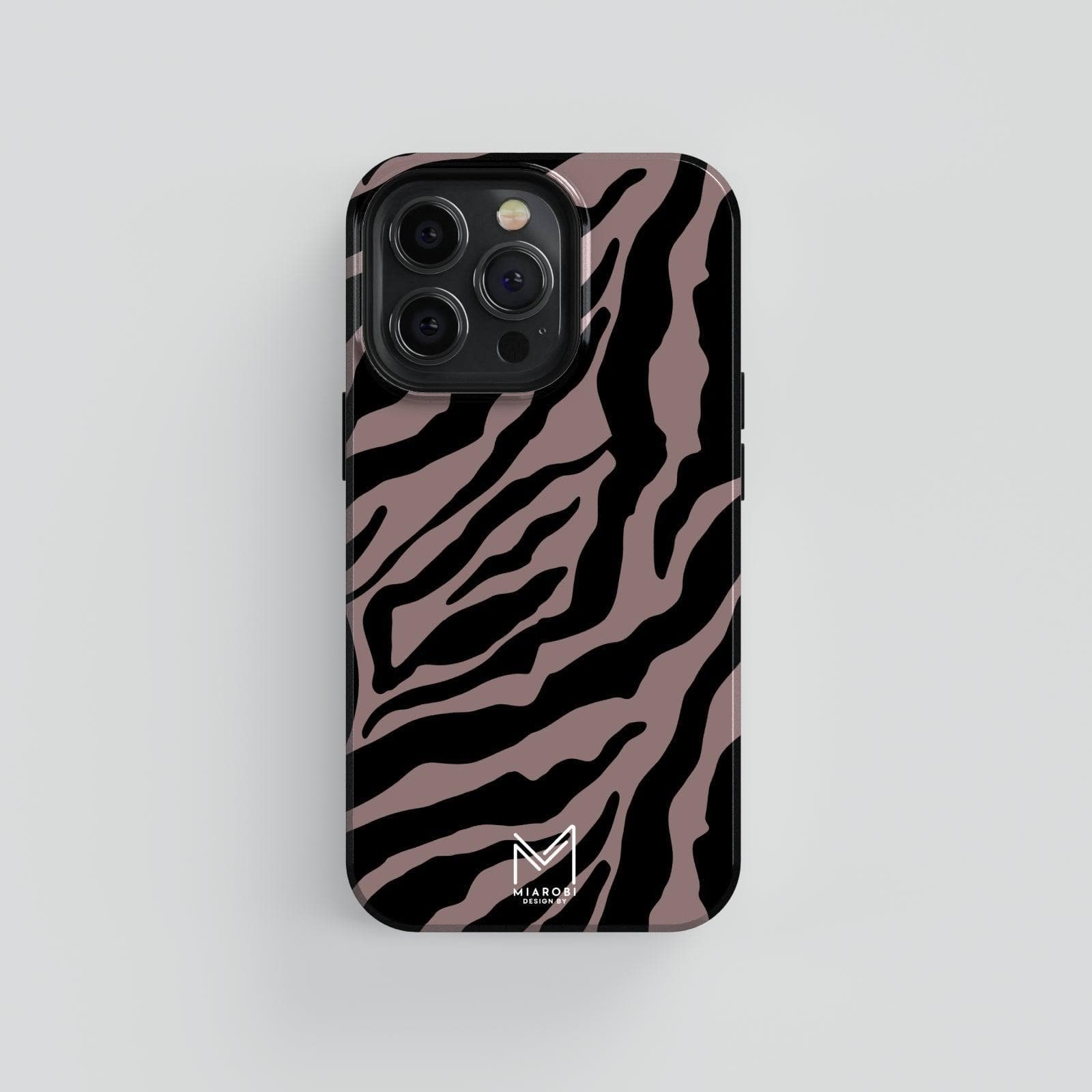 Power Stripes Confidence (Brown) Phone Case - Miarobi Design By