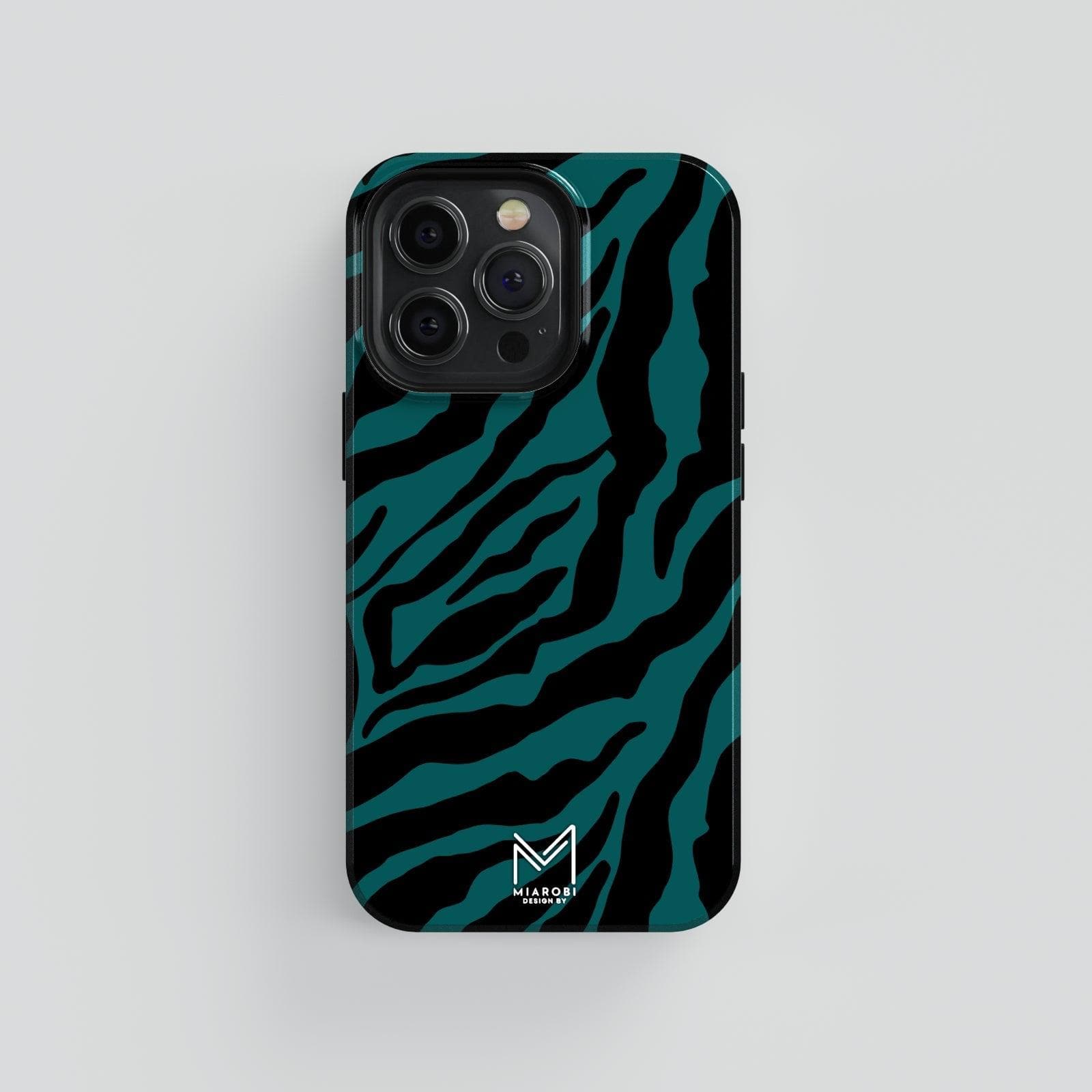 Power Stripes Confidence (Teal) Phone Case - Miarobi Design By