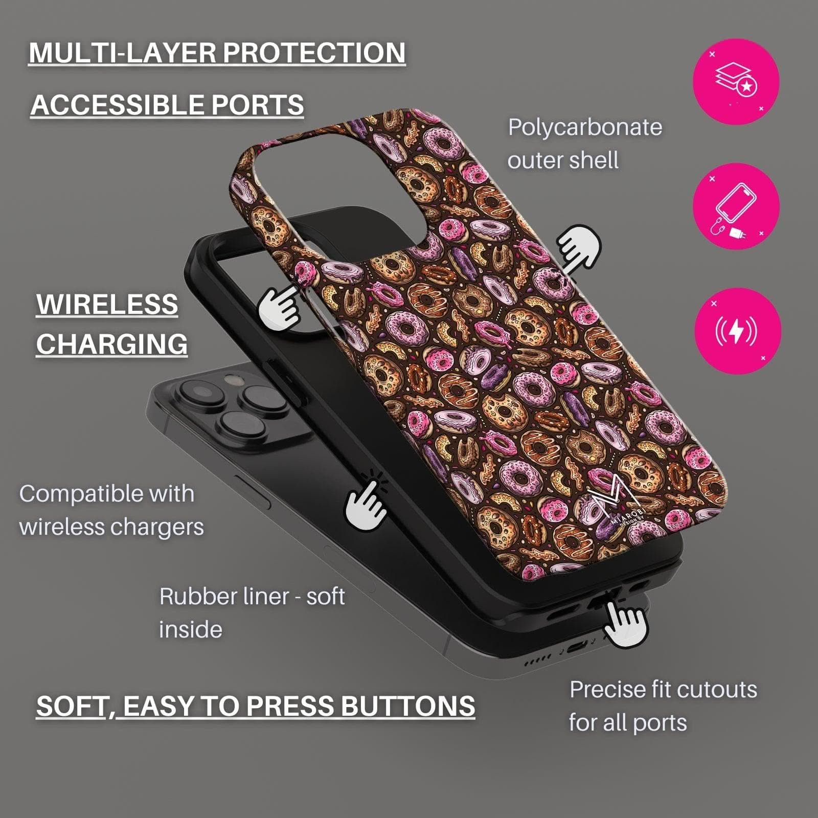 Sea of Donuts Phone Case - Miarobi Design By