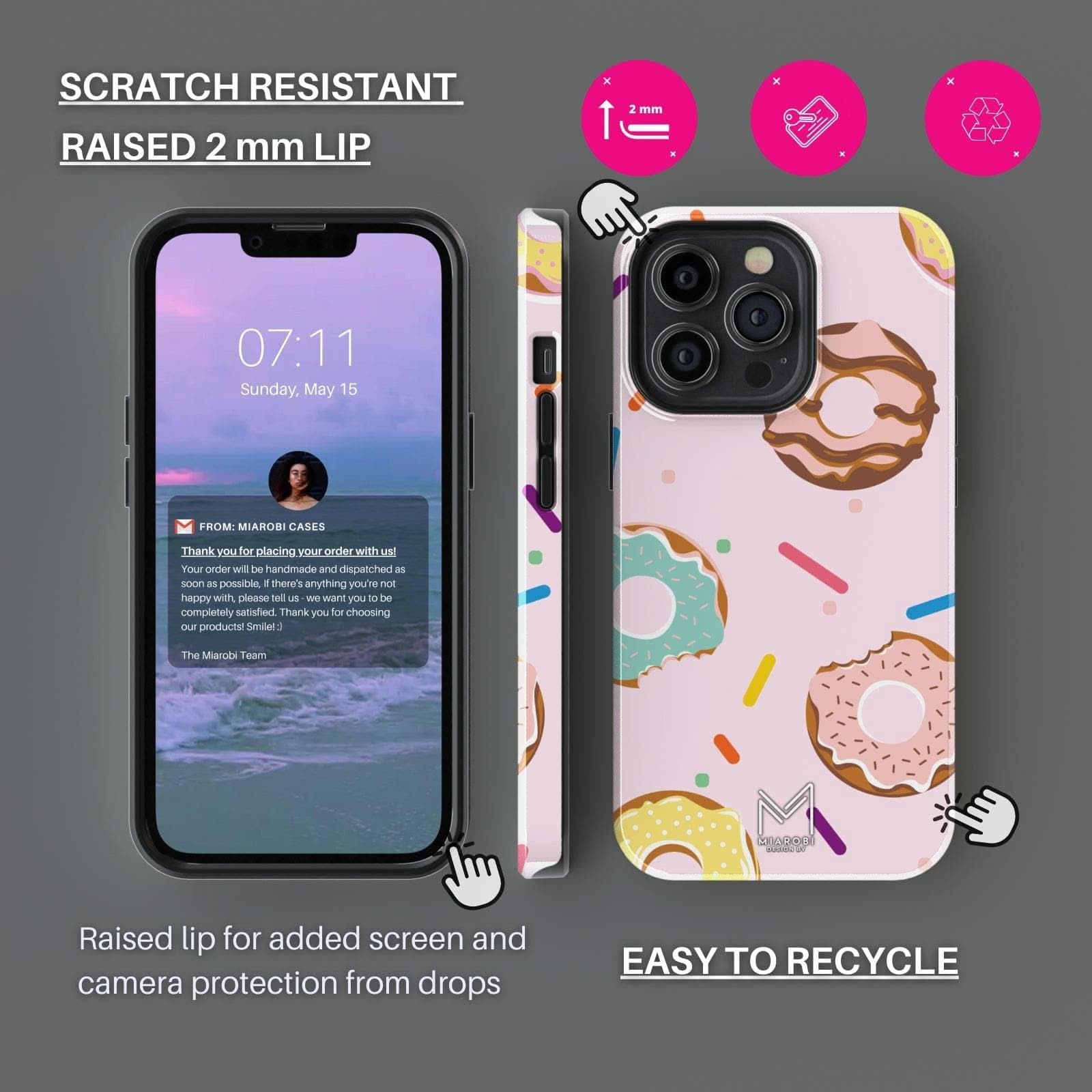 Strawberry Sprinkle Phone Case - Miarobi Design By