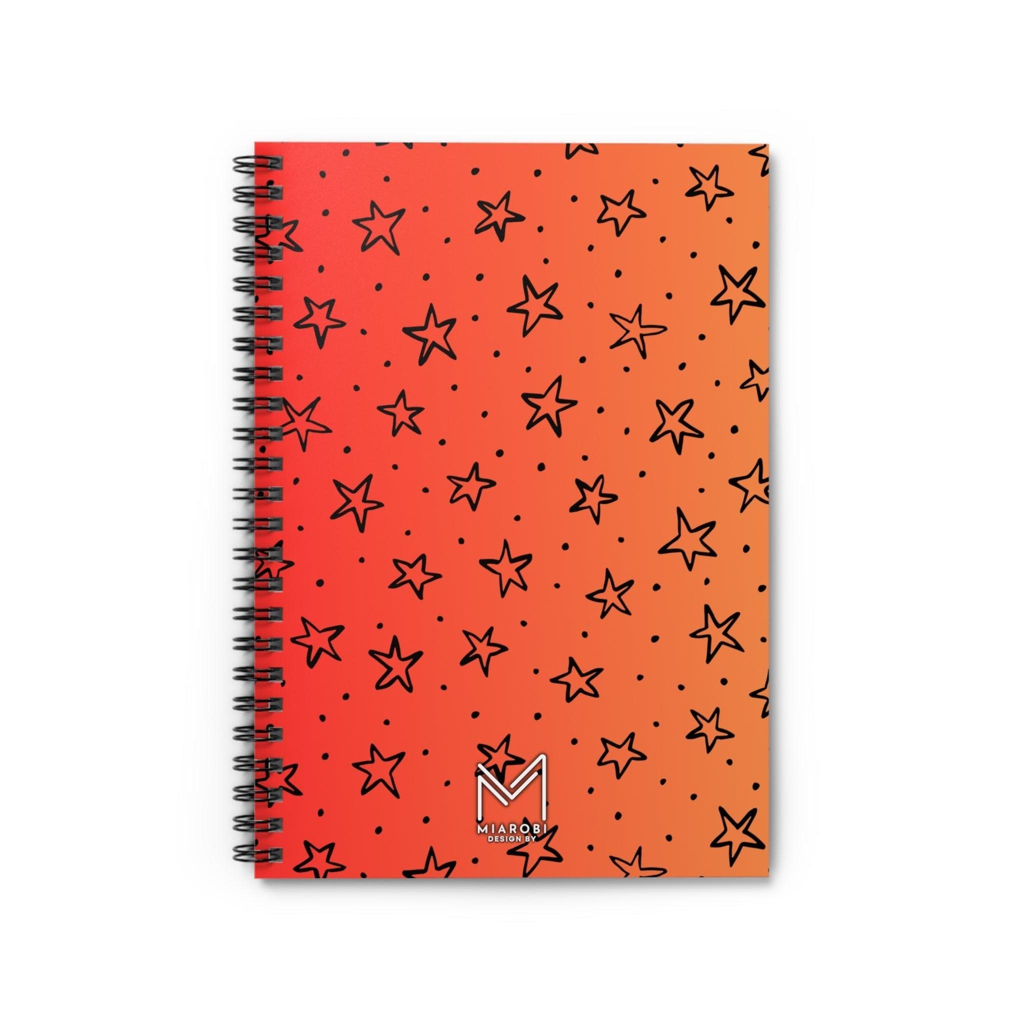 Sunset Stars Spiral Notebook - Miarobi Design By