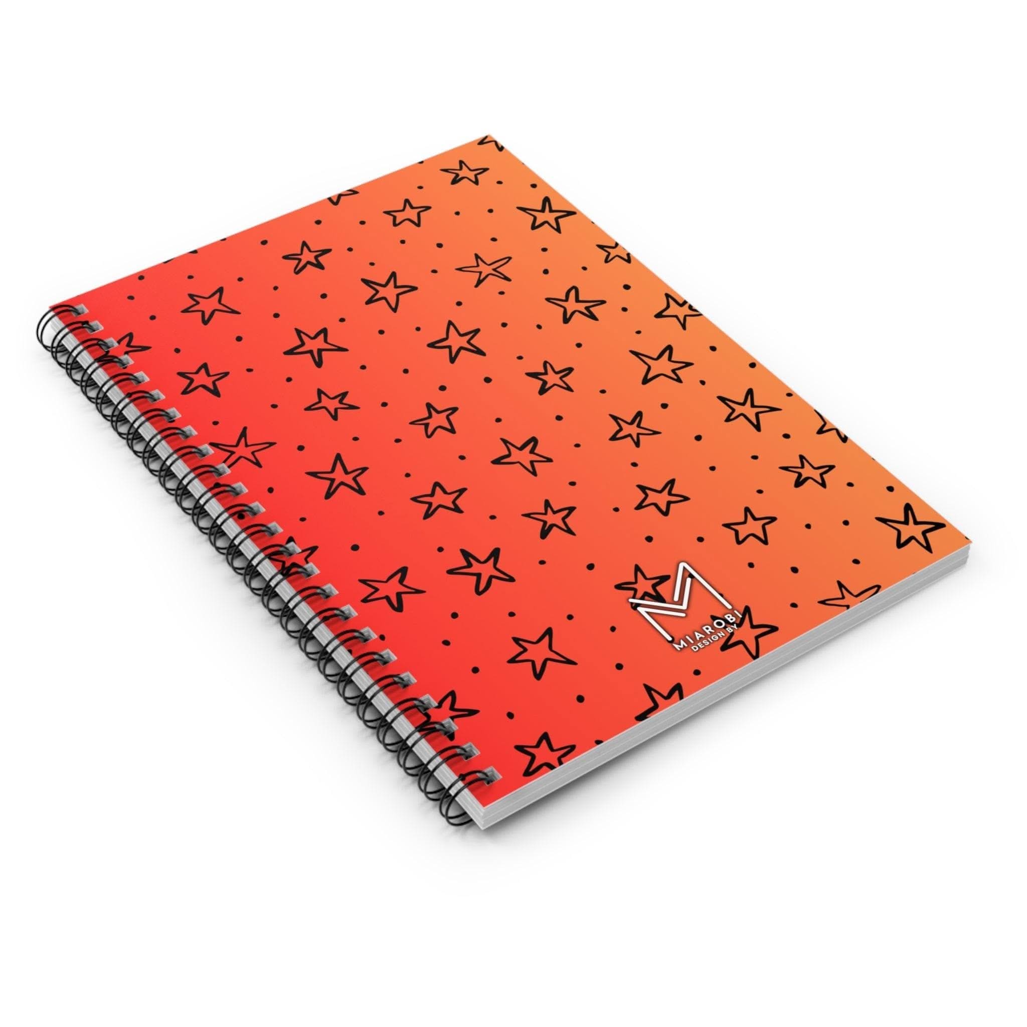 Sunset Stars Spiral Notebook - Miarobi Design By