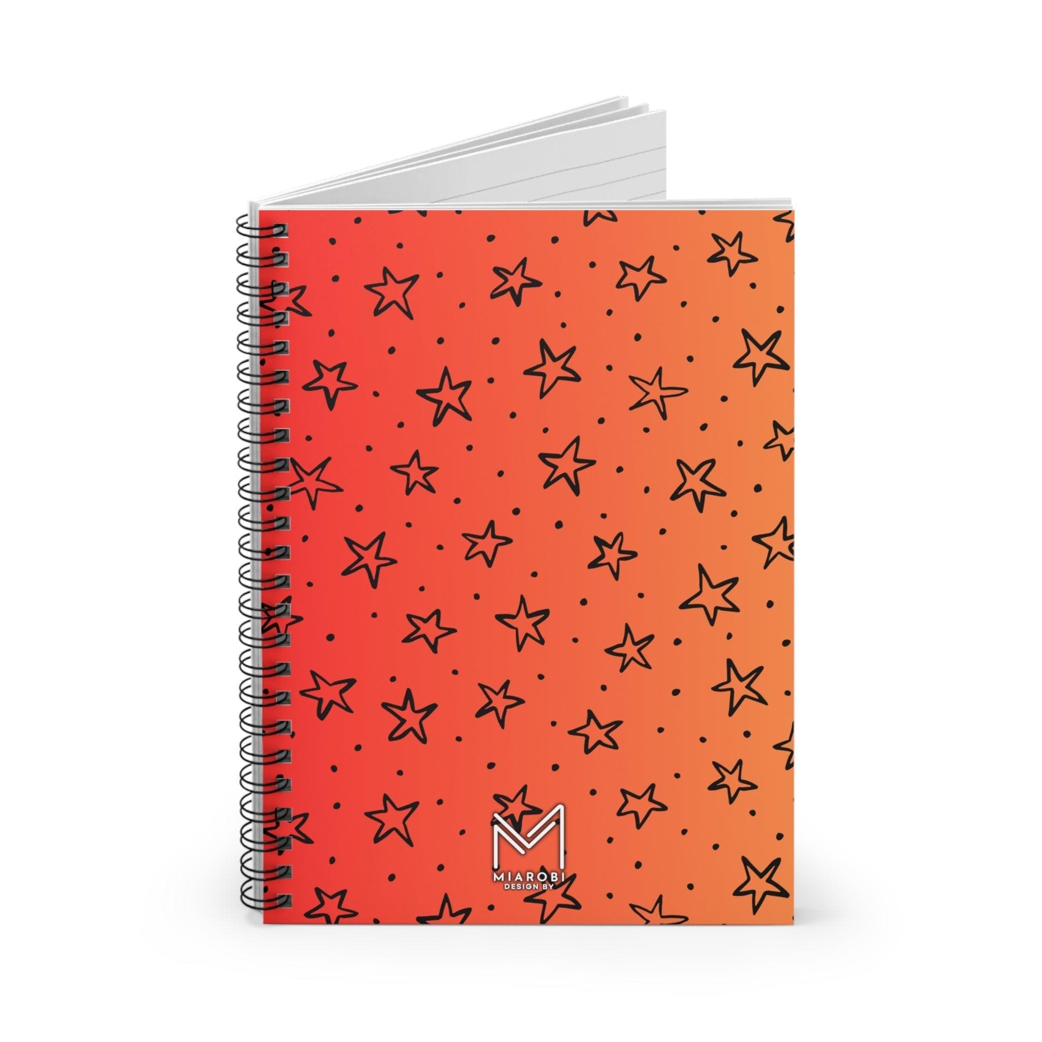 Sunset Stars Spiral Notebook - Miarobi Design By