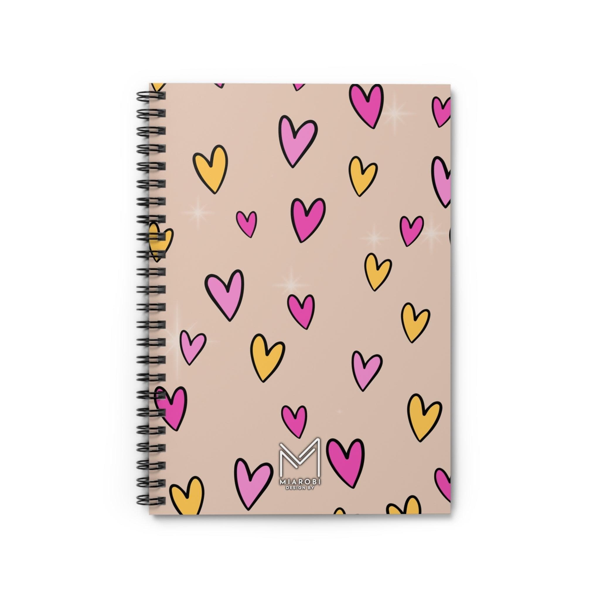 Sweet Nude (Latte) Spiral Notebook - Miarobi Design By