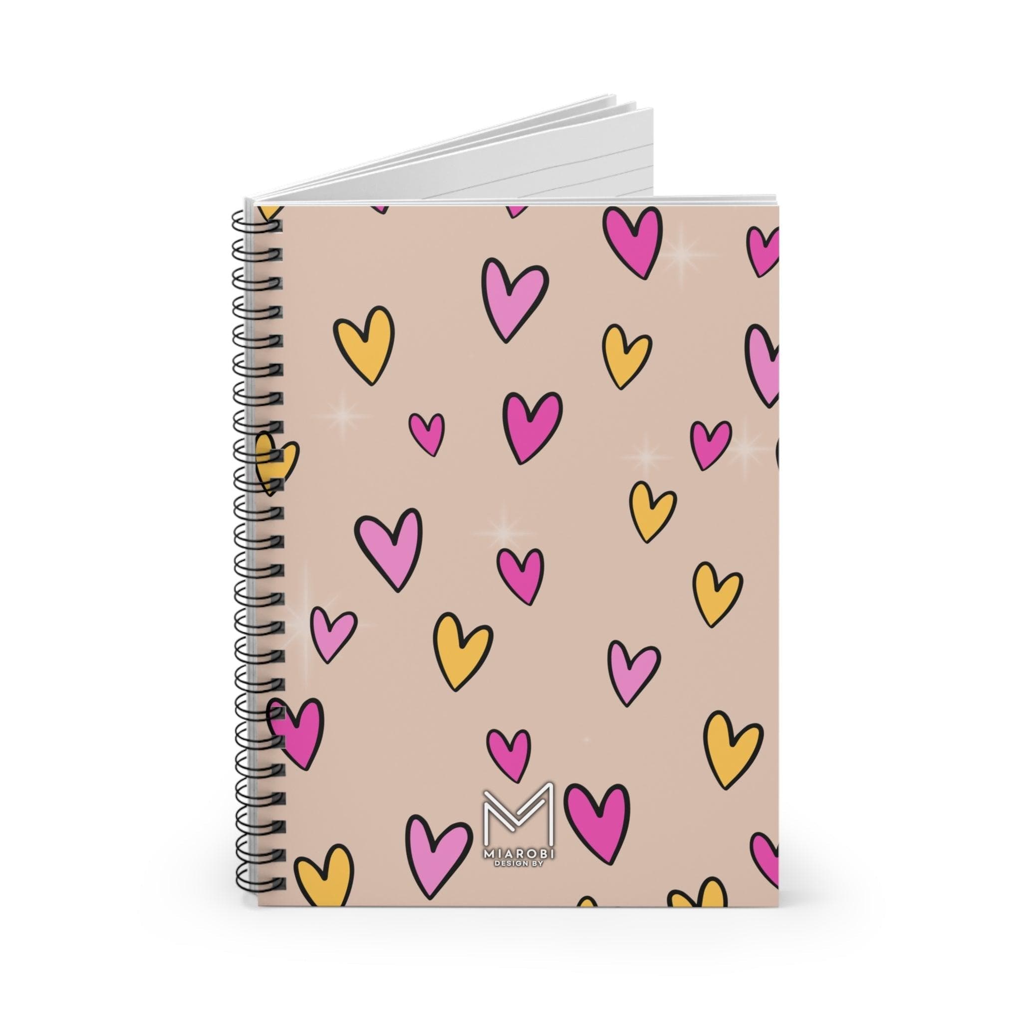 Sweet Nude (Latte) Spiral Notebook - Miarobi Design By