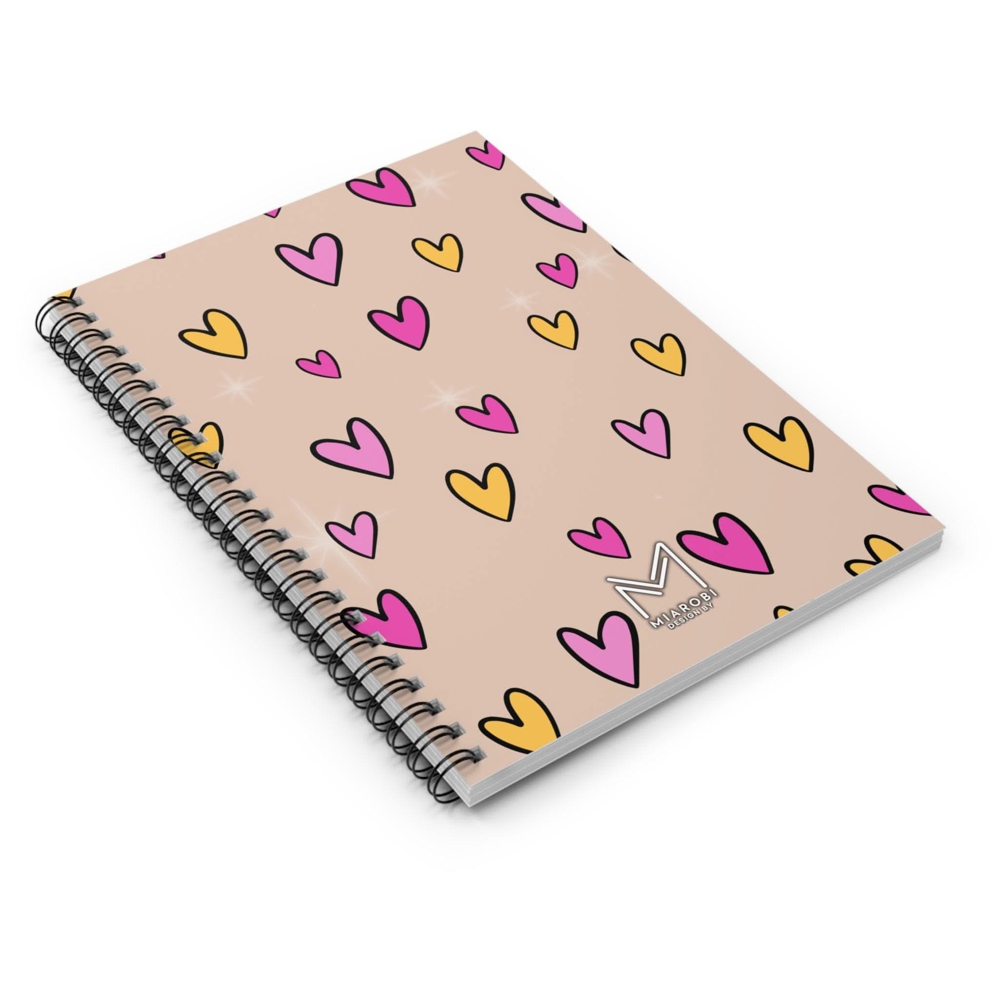 Sweet Nude (Latte) Spiral Notebook - Miarobi Design By