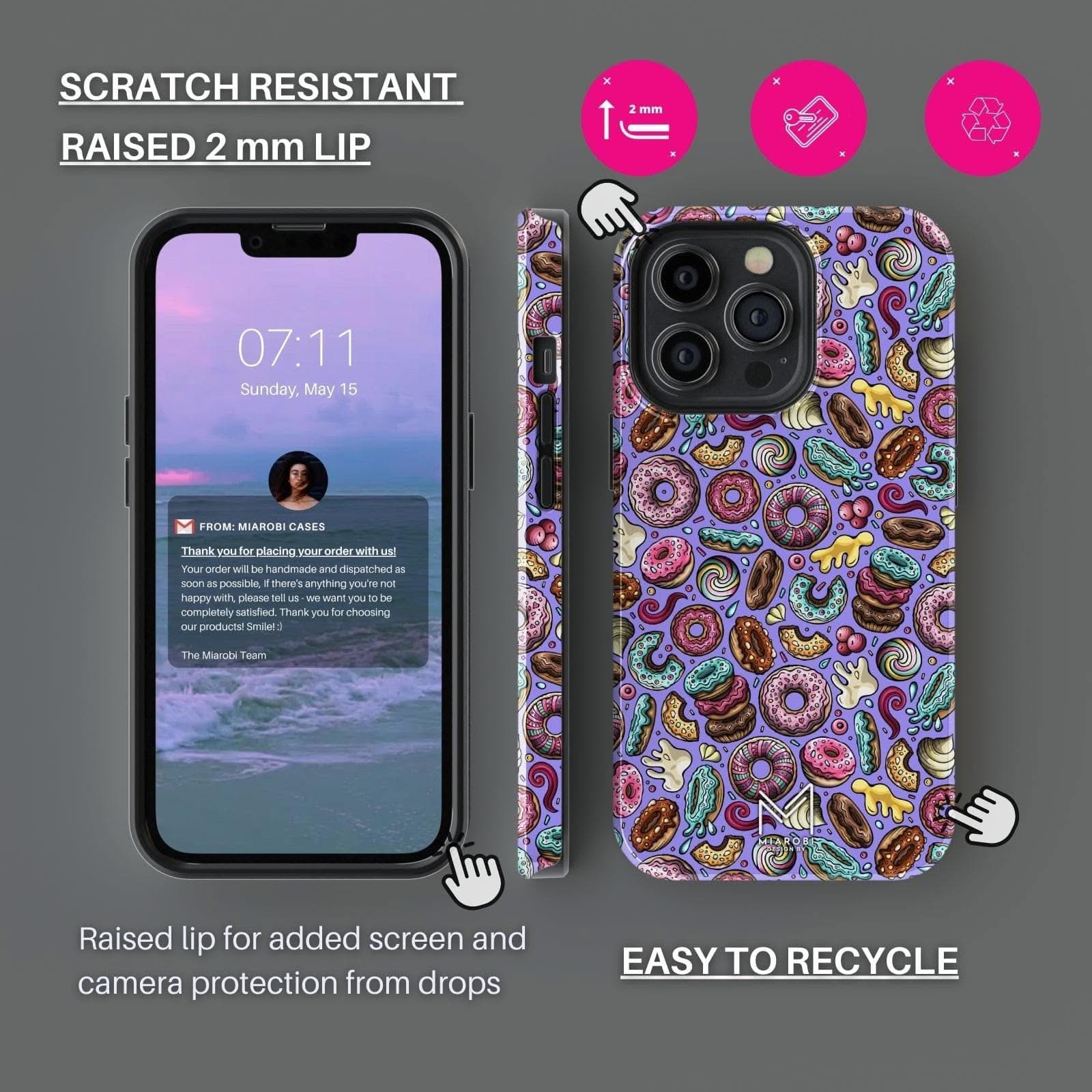 Sweet Tooth Fix (Purple) Phone Case - Miarobi Design By