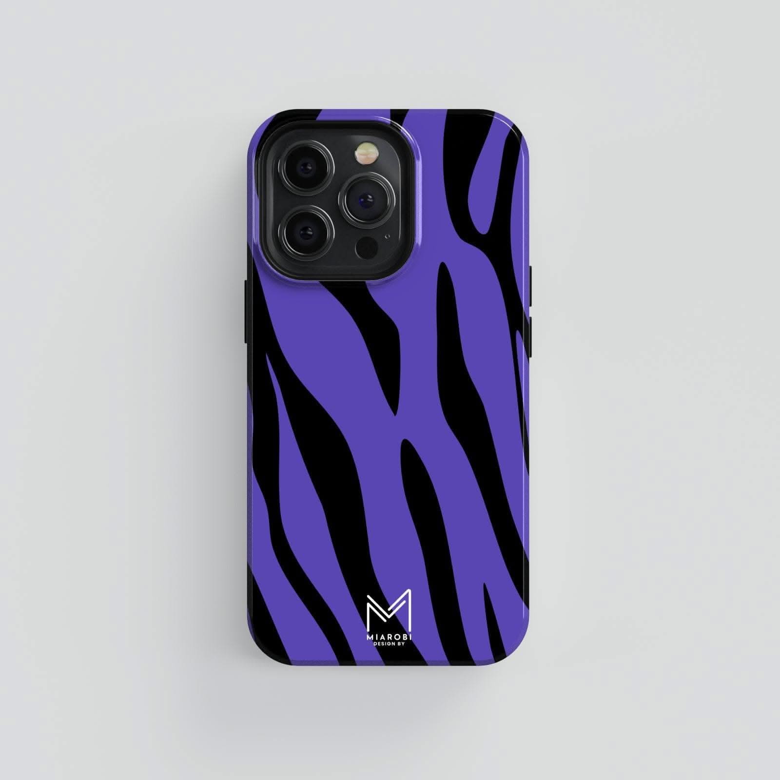 Timeless Zebra Chic (Blue) Phone Case - Miarobi Design By