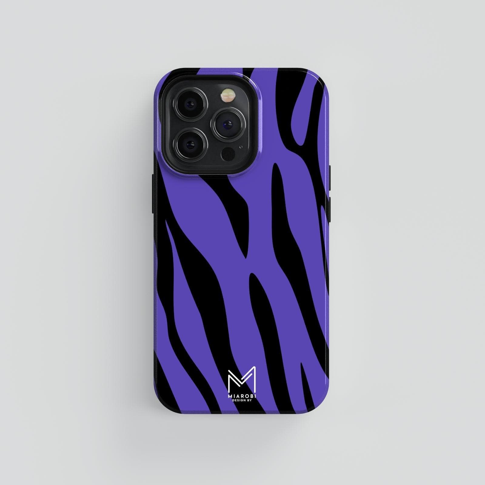 Timeless Zebra Chic (Blue) Phone Case - Miarobi Design By