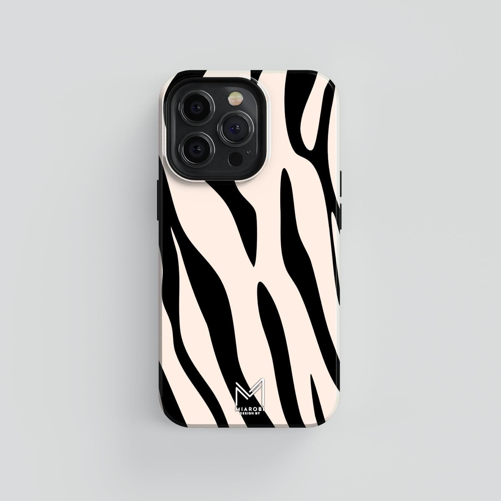 Timeless Zebra Chic (Latte) Phone Case - Miarobi Design By