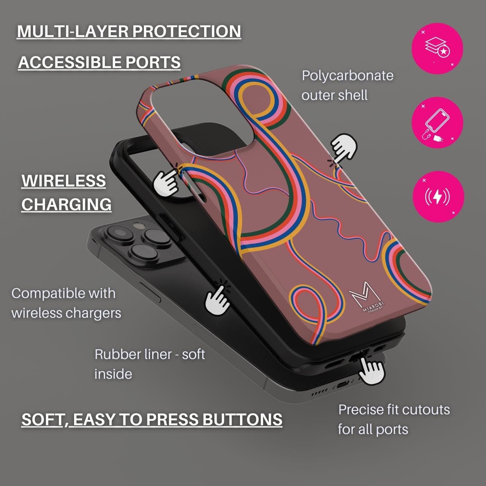 Twisted Candy Phone Case - Miarobi Design By