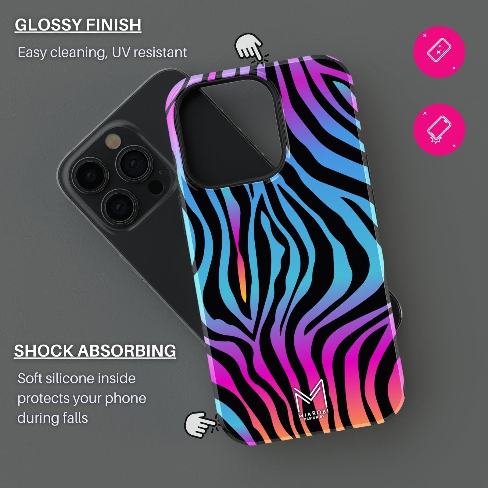 Unique Zebra Statement Phone Case - Miarobi Design By