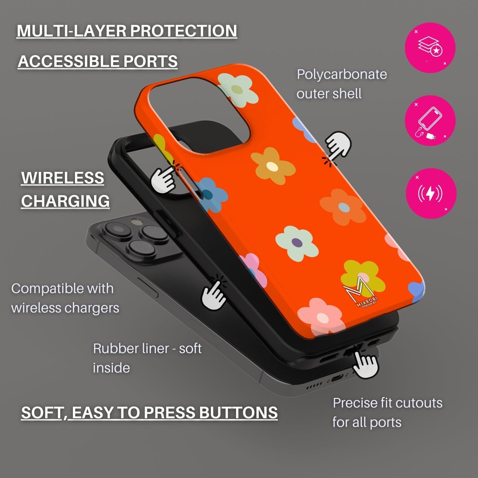 Wild Flowers Phone Case - Miarobi Design By